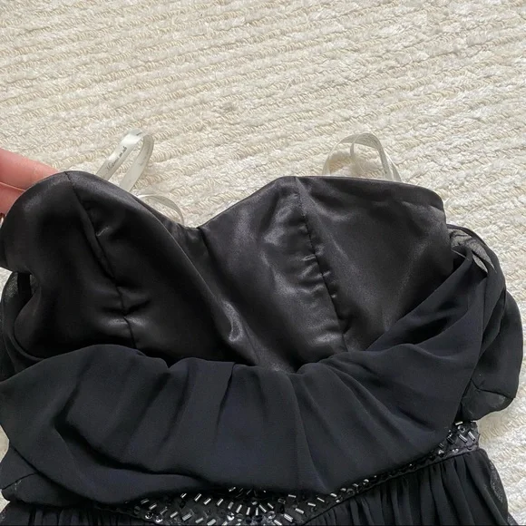 Little Mistress chiffon black dress - Picture 9 of 16